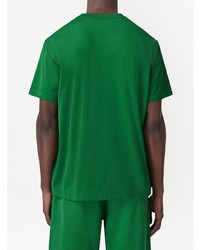 T-shirt à col rond imprimé vert Burberry