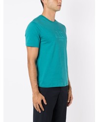 T-shirt à col rond imprimé vert Armani Exchange