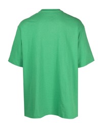 T-shirt à col rond imprimé vert Tommy Jeans