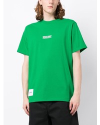 T-shirt à col rond imprimé vert Izzue