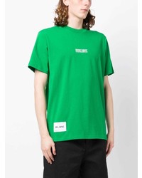 T-shirt à col rond imprimé vert Izzue