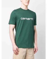 T-shirt à col rond imprimé vert Carhartt WIP