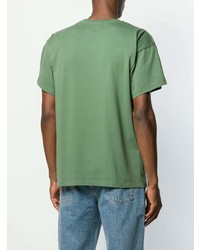 T-shirt à col rond imprimé vert PACCBET