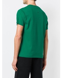 T-shirt à col rond imprimé vert Kenzo