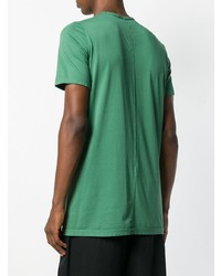 T-shirt à col rond imprimé vert Rick Owens DRKSHDW