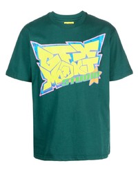 T-shirt à col rond imprimé vert MARKET