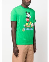 T-shirt à col rond imprimé vert MC2 Saint Barth