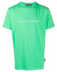 T-shirt à col rond imprimé vert Nasaseasons