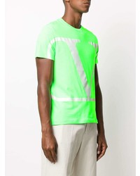 T-shirt à col rond imprimé vert Valentino