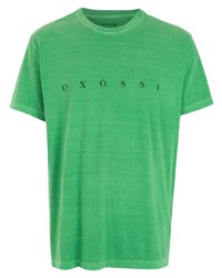 T-shirt à col rond imprimé vert OSKLEN