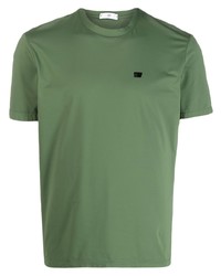 T-shirt à col rond imprimé vert PMD