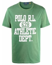 T-shirt à col rond imprimé vert Polo Ralph Lauren