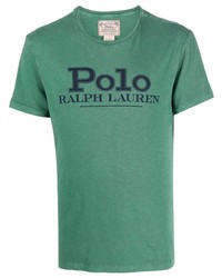 T-shirt à col rond imprimé vert Polo Ralph Lauren