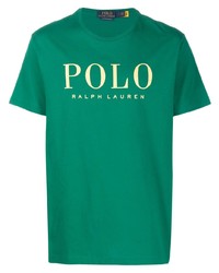 T-shirt à col rond imprimé vert Polo Ralph Lauren