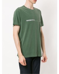 T-shirt à col rond imprimé vert OSKLEN