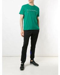 T-shirt à col rond imprimé vert OSKLEN