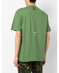 T-shirt à col rond imprimé vert Izzue