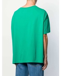 T-shirt à col rond imprimé vert Botter