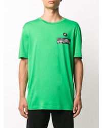 T-shirt à col rond imprimé vert Philipp Plein