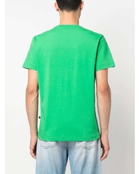 T-shirt à col rond imprimé vert Walter Van Beirendonck