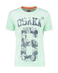 T-shirt à col rond imprimé vert Superdry