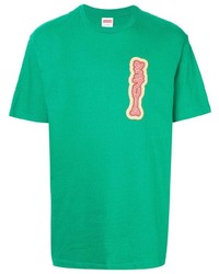 T-shirt à col rond imprimé vert Supreme