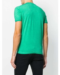 T-shirt à col rond imprimé vert DSQUARED2