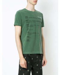 T-shirt à col rond imprimé vert OSKLEN