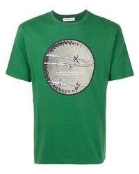 T-shirt à col rond imprimé vert UNDERCOVE