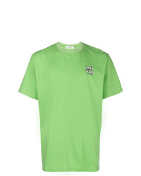T-shirt à col rond imprimé vert Used Future