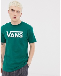 T-shirt à col rond imprimé vert Vans