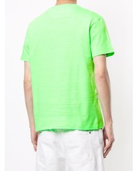 T-shirt à col rond imprimé vert Valentino