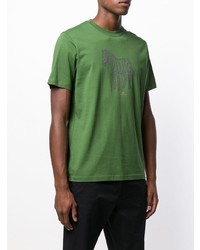 T-shirt à col rond imprimé vert Ps By Paul Smith