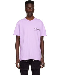 T-shirt à col rond imprimé violet clair Ambush