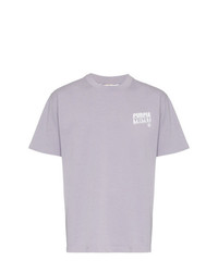 T-shirt à col rond imprimé violet clair Eytys