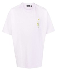 T-shirt à col rond imprimé violet clair FIVE CM