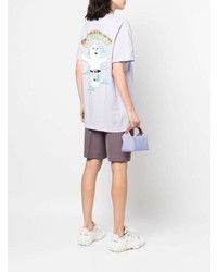 T-shirt à col rond imprimé violet clair RIPNDIP