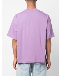 T-shirt à col rond imprimé violet clair Carhartt WIP