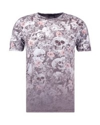 T-shirt à col rond imprimé violet clair Jack & Jones
