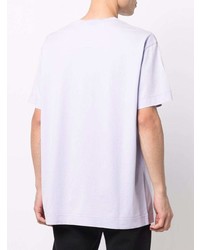 T-shirt à col rond imprimé violet clair Givenchy