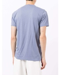 T-shirt à col rond imprimé violet clair Emporio Armani