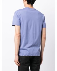 T-shirt à col rond imprimé violet clair Belstaff