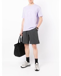 T-shirt à col rond imprimé violet clair Chocoolate