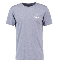 T-shirt à col rond imprimé violet clair Makia