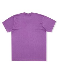 T-shirt à col rond imprimé violet clair Supreme