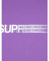 T-shirt à col rond imprimé violet clair Supreme