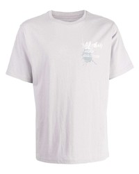 T-shirt à col rond imprimé violet clair Musium Div.