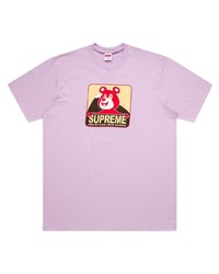 T-shirt à col rond imprimé violet clair Nike