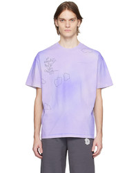 T-shirt à col rond imprimé violet clair Objects IV Life