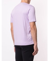 T-shirt à col rond imprimé violet clair D'urban